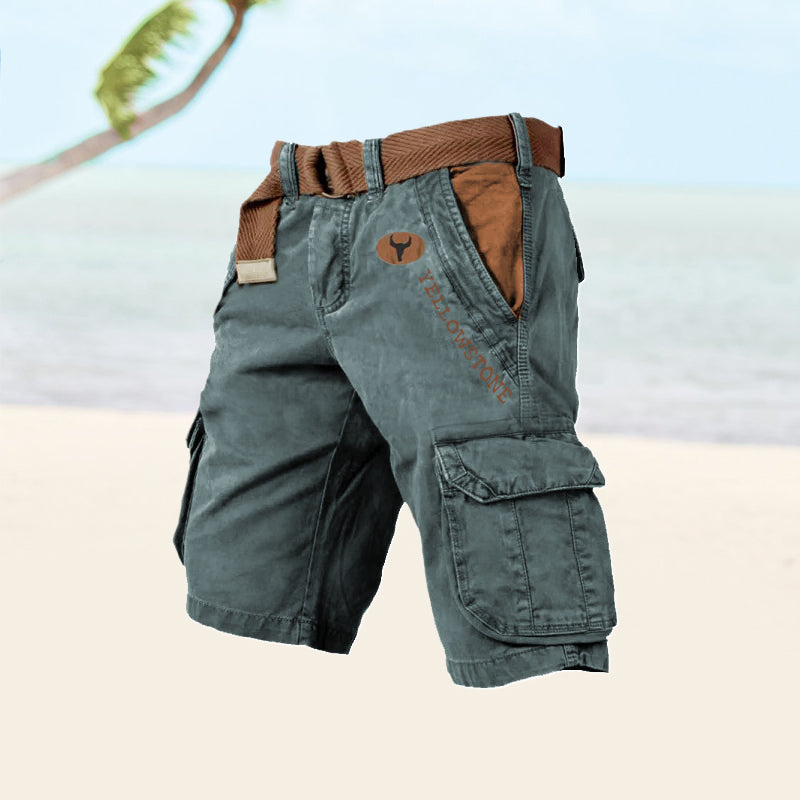 Men's Cargo Shorts – Casual Multi-Pocket Design