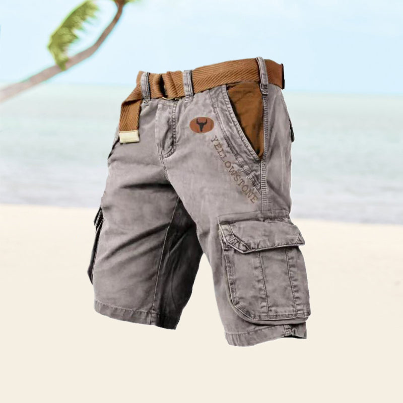 Men's Cargo Shorts – Casual Multi-Pocket Design