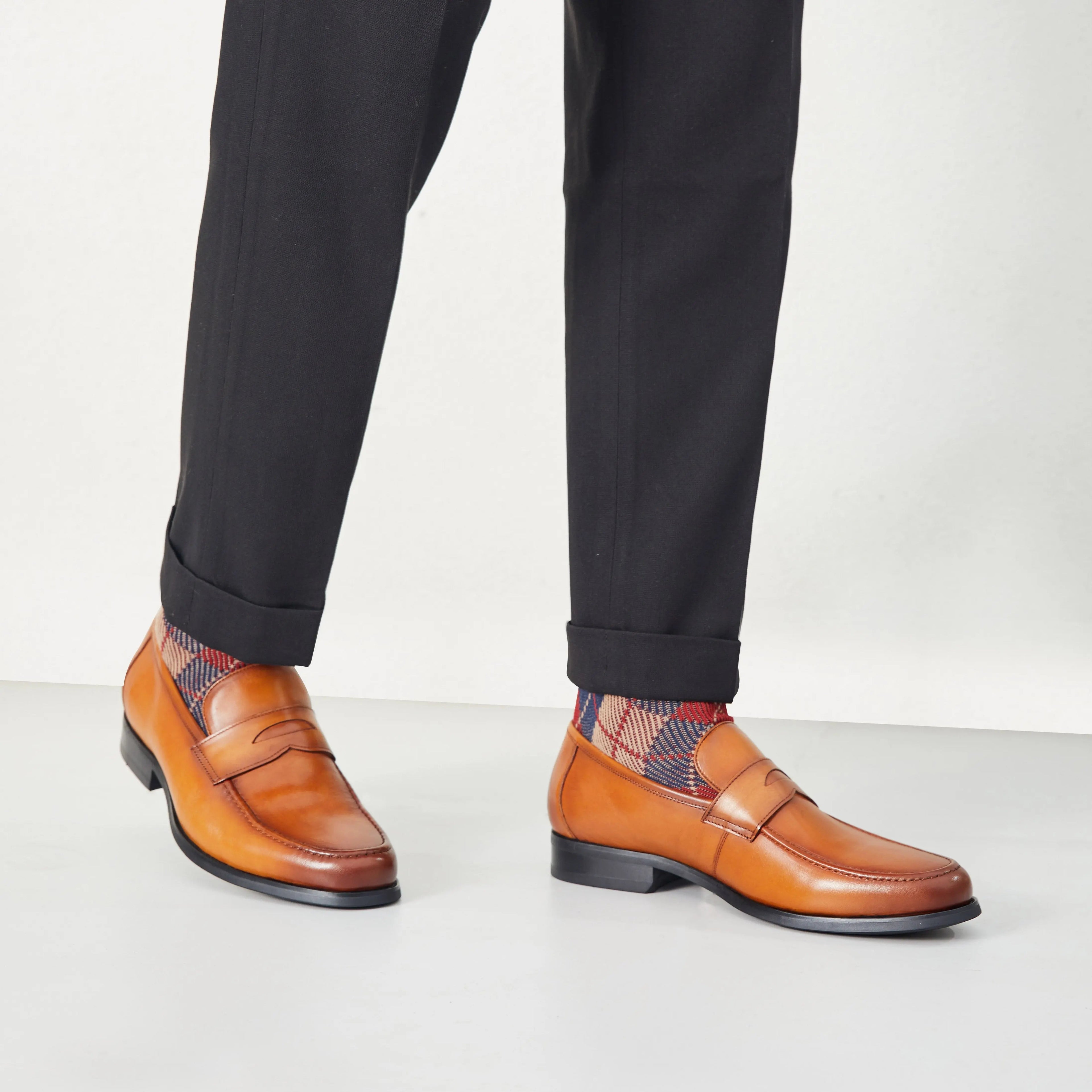 Men’s Leather Penny Loafers – Slip-On Formal and Casual Shoes