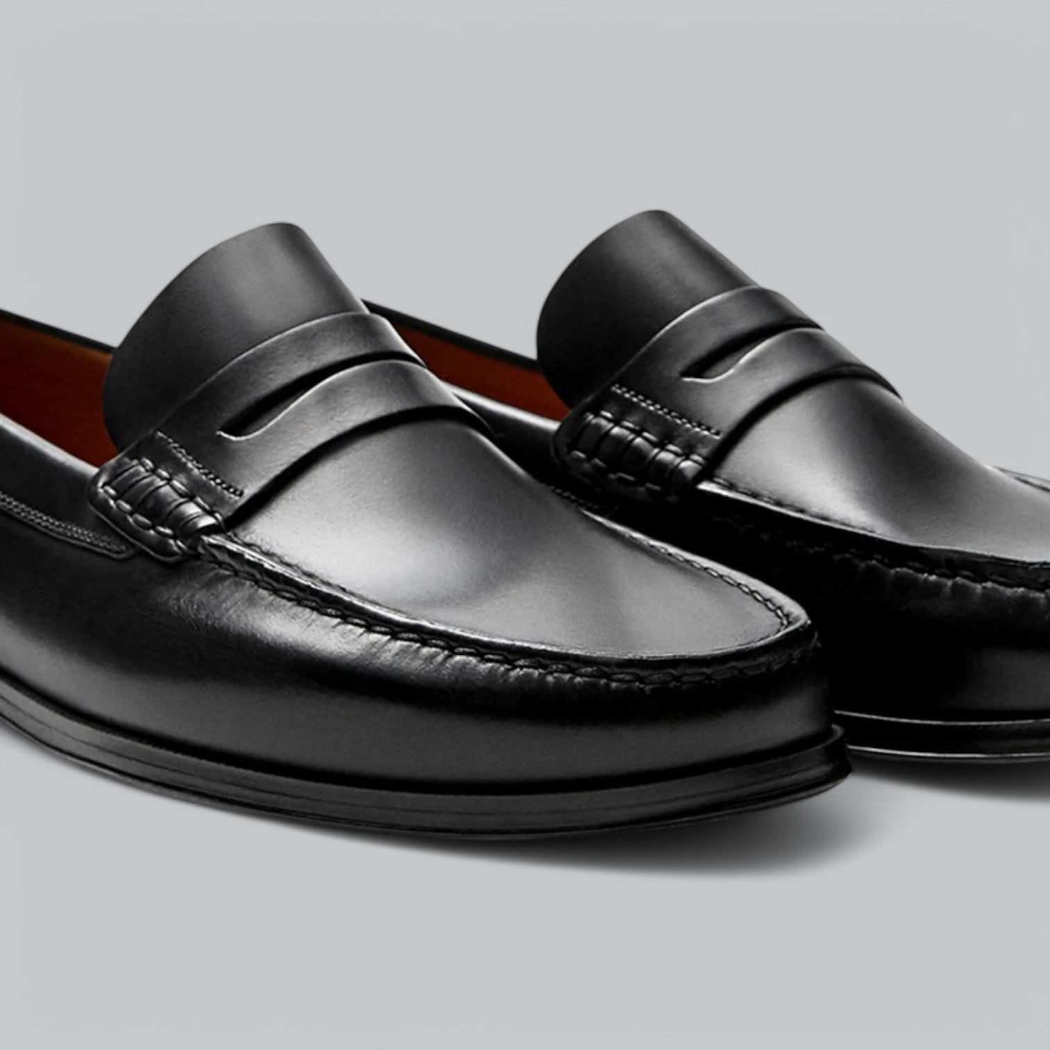 Men’s Genuine Leather Penny Loafers – Classic Style, Timeless Comfort