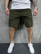 Men's Casual Cargo Shorts – Multi-Pocket Utility Design
