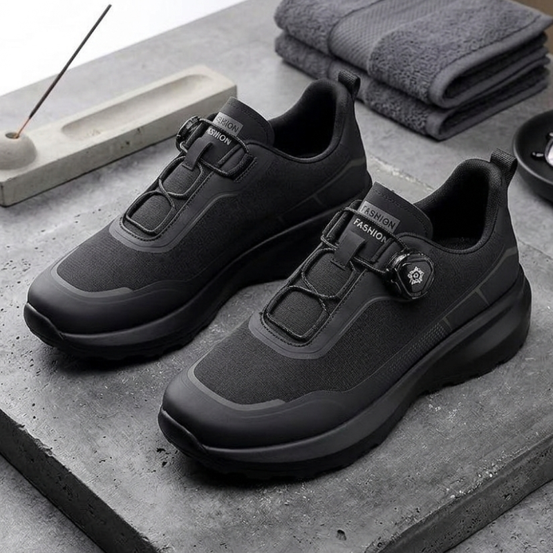 Chaussures de randonnée pour hommes - Baskets de marche à laçage automatique