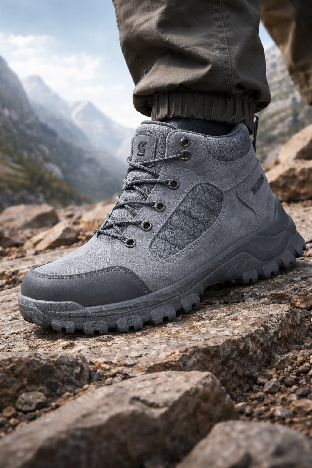 Men's Safety Work Boots - High Quality Kevlar Puncture-Resistant Site Shoes