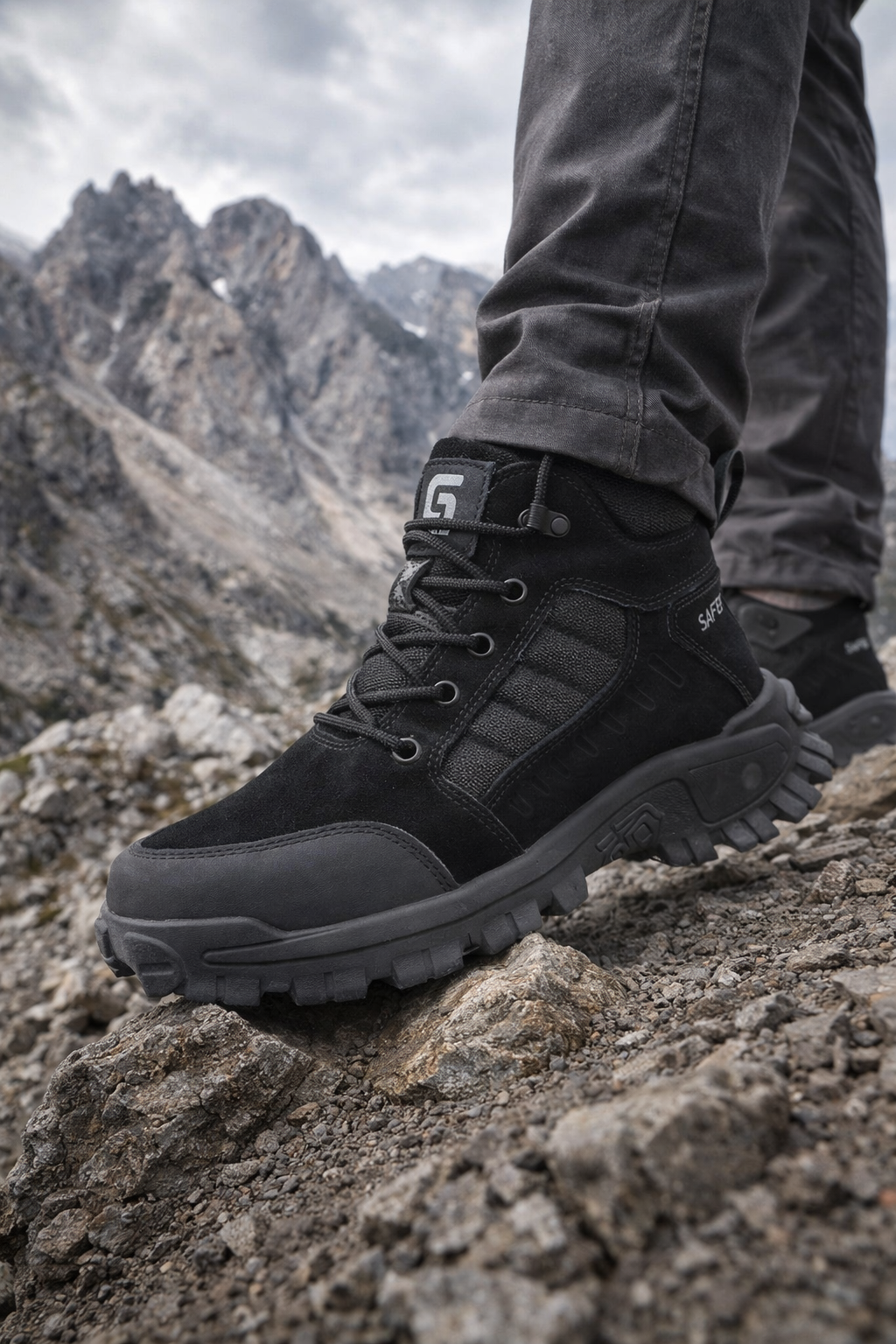 Men's Safety Work Boots - High Quality Kevlar Puncture-Resistant Site Shoes