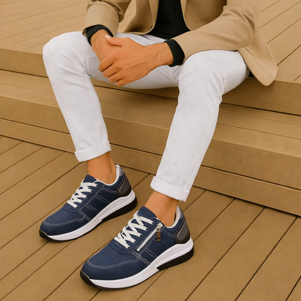 Women Orthopedic Lace-Up Sneakers - Supportive Comfort for Everyday Wear