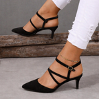 Women Orthopedic Ankle Strap Court Shoes - Supportive Comfort for All-Day Wear