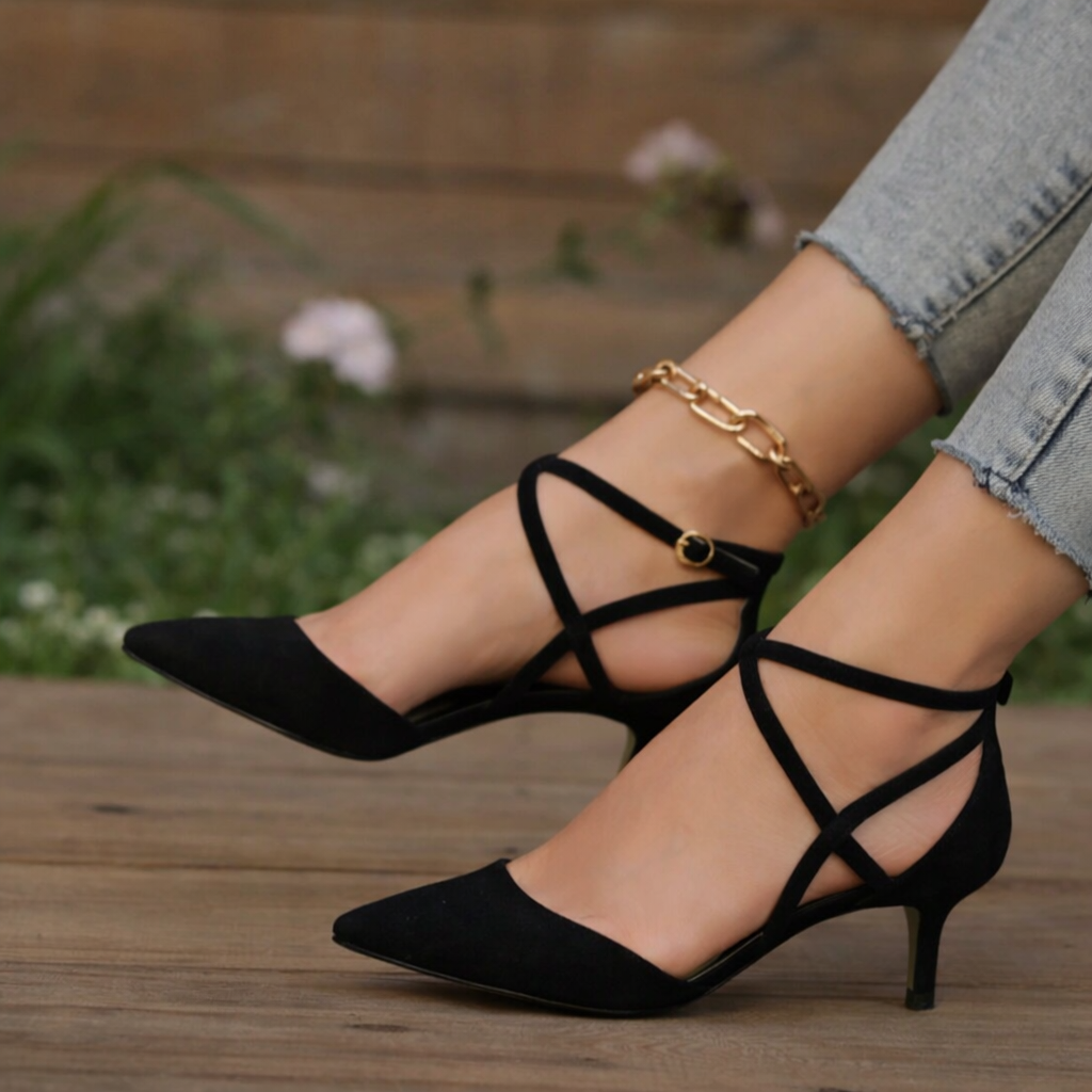 Women Orthopedic Ankle Strap Court Shoes - Supportive Comfort for All-Day Wear