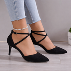 Women Orthopedic Ankle Strap Court Shoes - Supportive Comfort for All-Day Wear