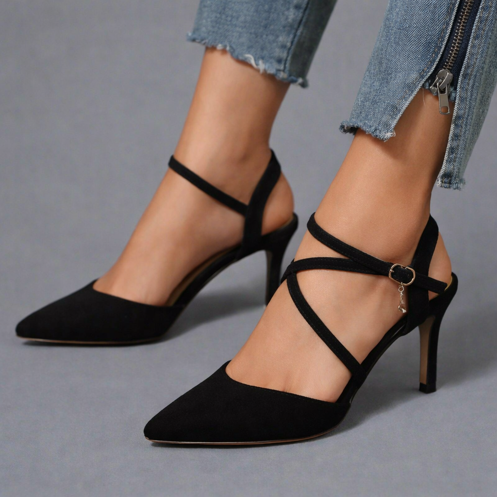 Women Orthopedic Ankle Strap Court Shoes - Supportive Comfort for All-Day Wear