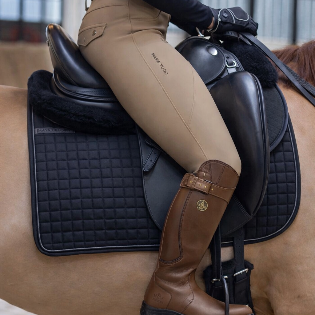 Women’s Waterproof Leather Winter Riding Boots