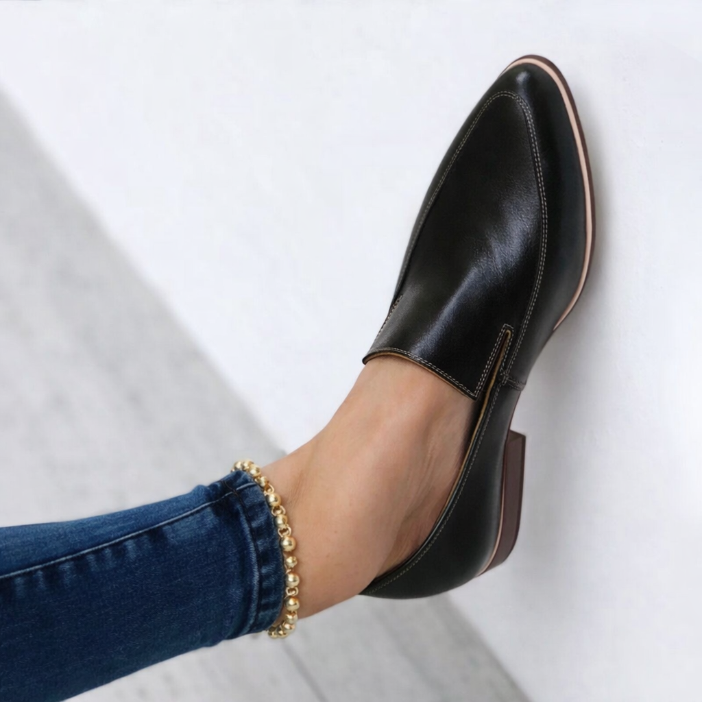 Women’s Slip-On Leather Loafers for Formal and Casual Wear