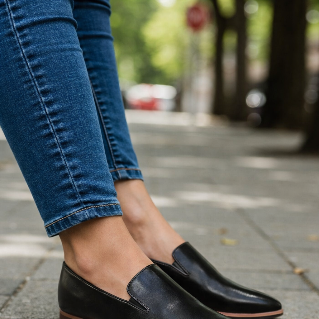 Women’s Slip-On Leather Loafers for Formal and Casual Wear