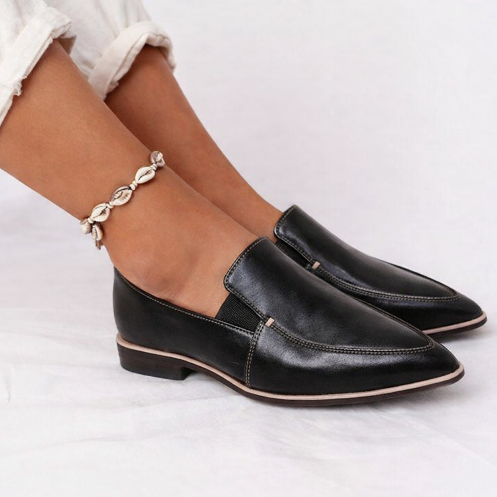 Women’s Slip-On Leather Loafers for Formal and Casual Wear