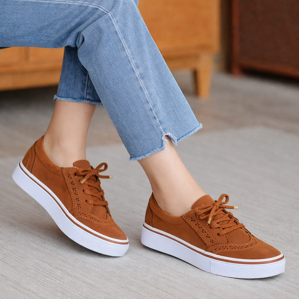 Women’s Orthopedic Everyday Casual Sneakers – Soft Cushioned Walking Shoes