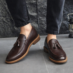 Men’s Slip-On Leather Loafers – Classic Style Comfortable Shoes