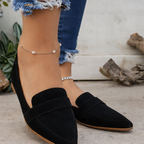 Women’s Orthopedic Loafers – Pointed Toe Suede Style Shoes