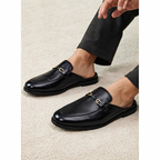 Men’s Leather Mule Shoes – Backless Slip-On Style