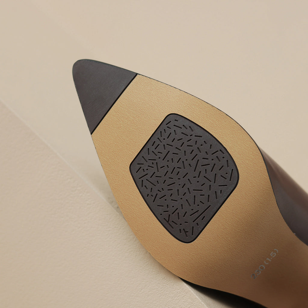 Bottines pour femmes – cuir avec talon bloc