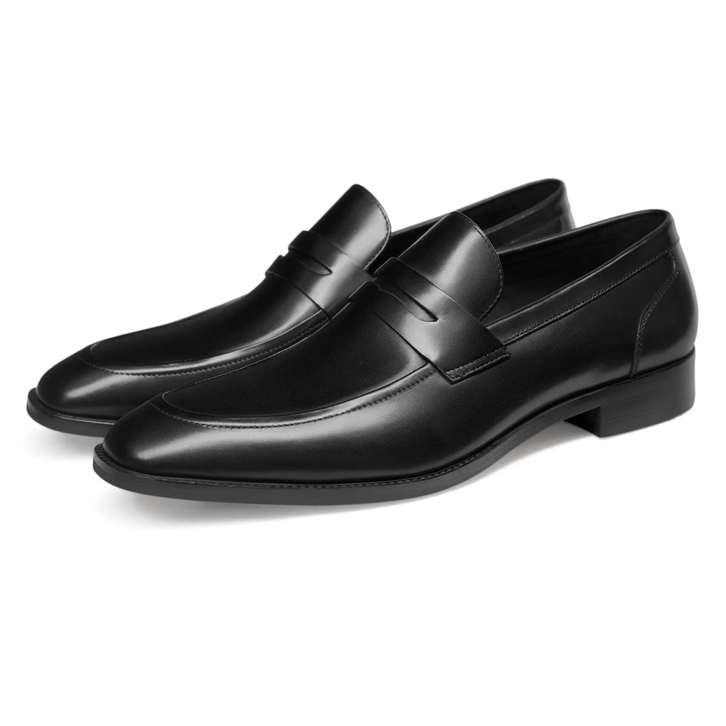 Men’s Leather Penny Loafers – Slip-On Formal and Casual Shoes