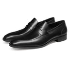 Men’s Leather Penny Loafers – Slip-On Formal and Casual Shoes
