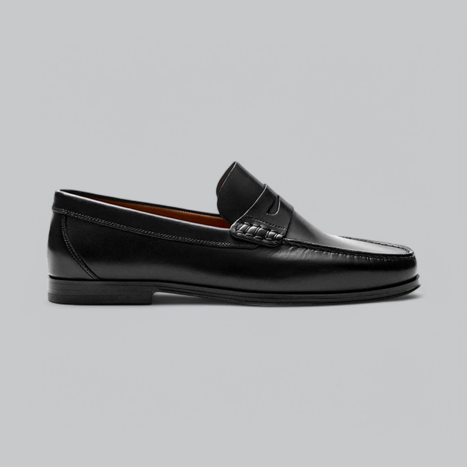 Men’s Genuine Leather Penny Loafers – Classic Style, Timeless Comfort