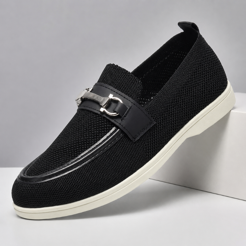 Men's Breathable Penny Loafers - Slip-On Casual Shoes