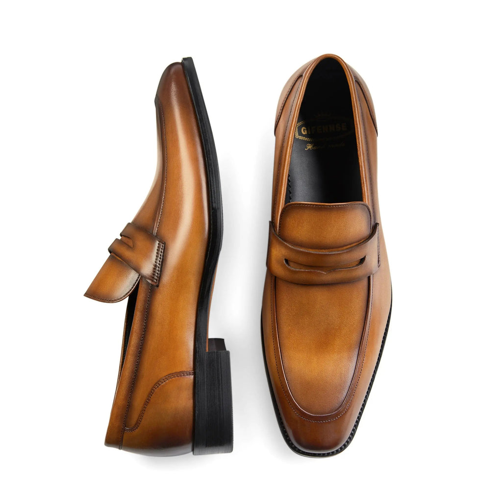Men’s Leather Penny Loafers – Slip-On Formal and Casual Shoes