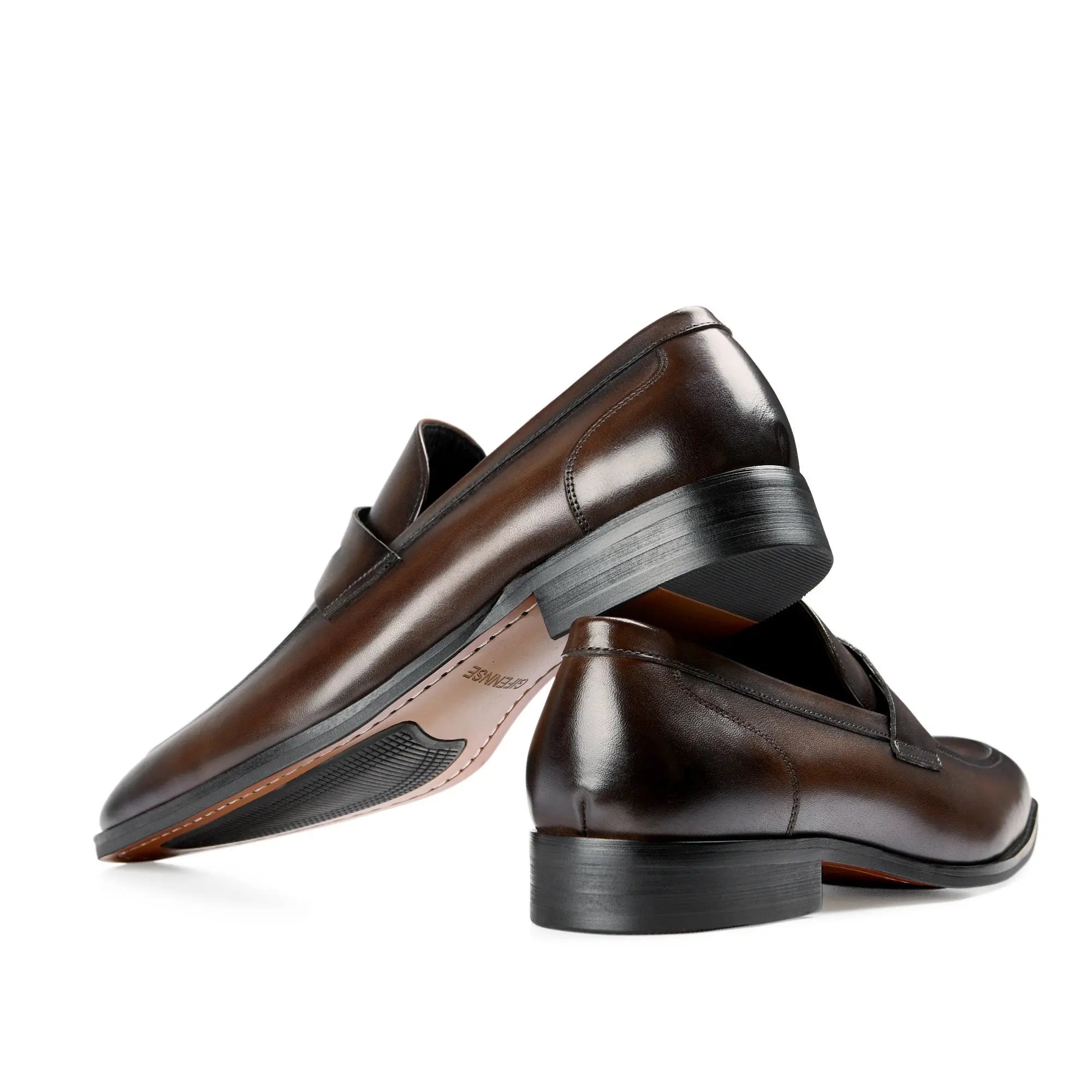 Men’s Leather Penny Loafers – Slip-On Formal and Casual Shoes