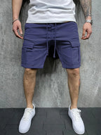 Men's Casual Cargo Shorts – Multi-Pocket Utility Design