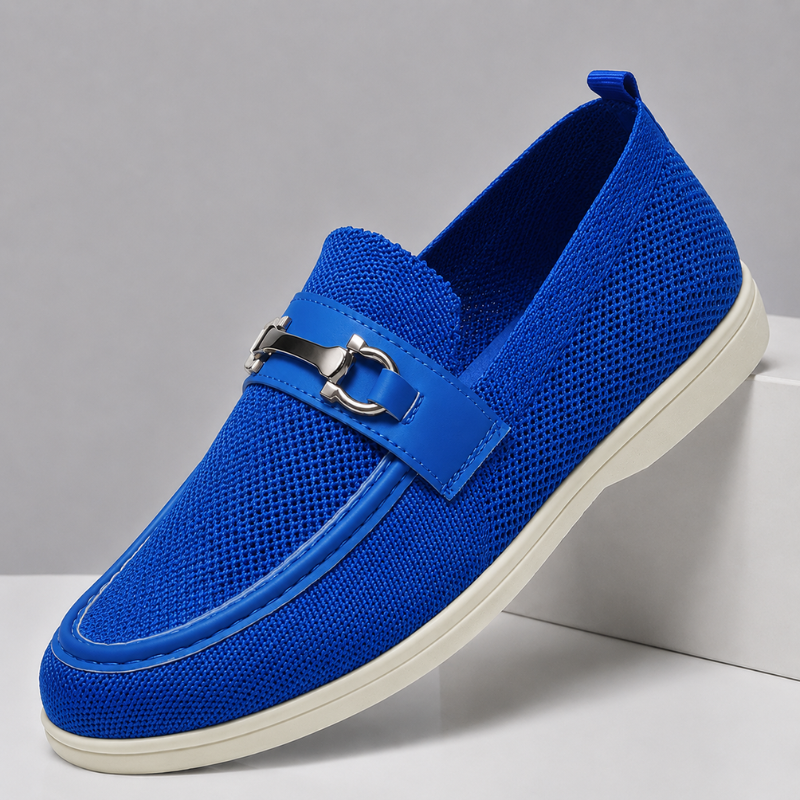 Men's Breathable Penny Loafers - Slip-On Casual Shoes