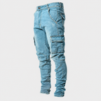 Men’s Casual Stretch Cargo Pants – Slim Fit Denim Jeans