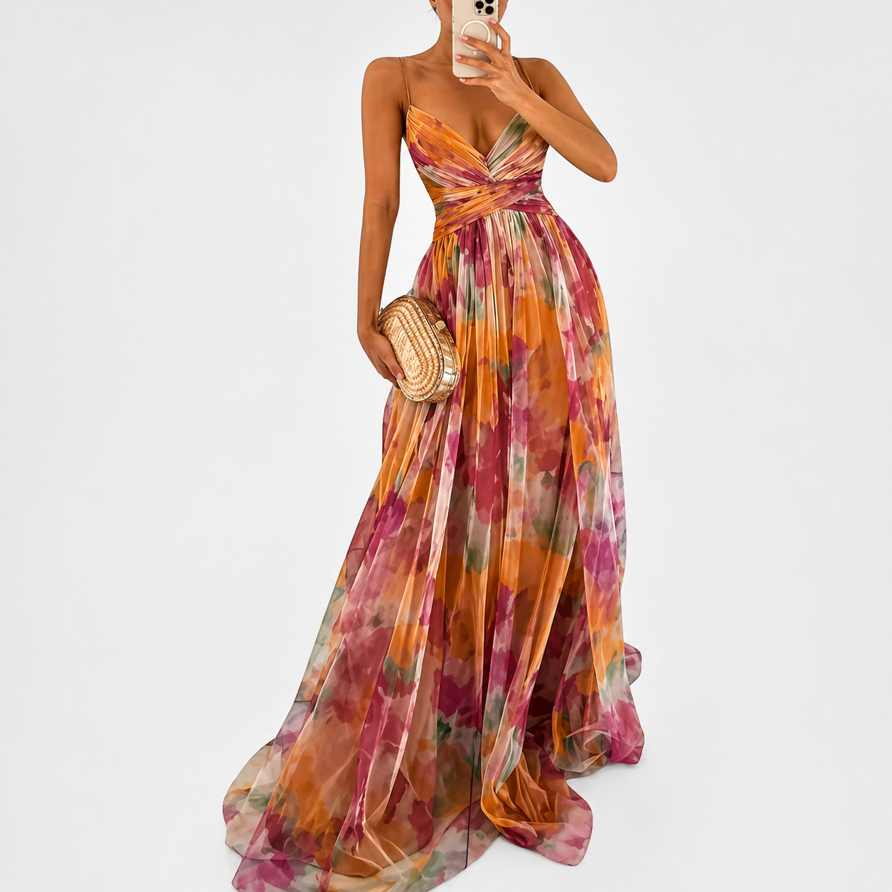 Women’s Chiffon Evening Maxi Dress – Wedding Guest Style
