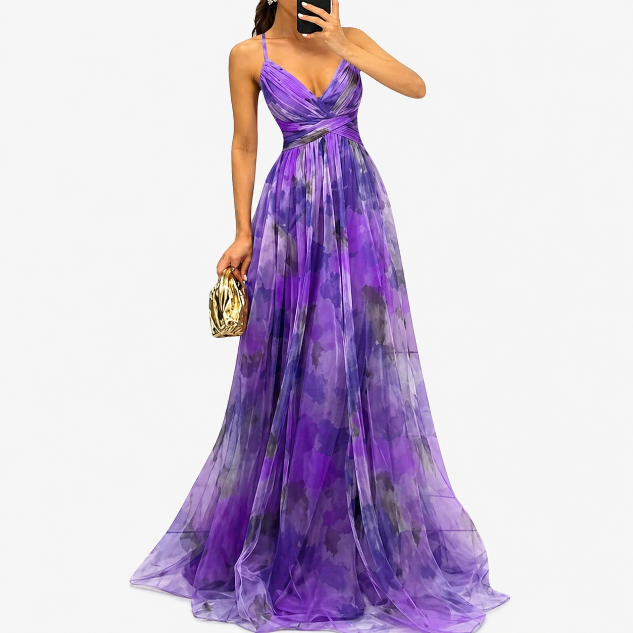 Women’s Chiffon Evening Maxi Dress – Wedding Guest Style