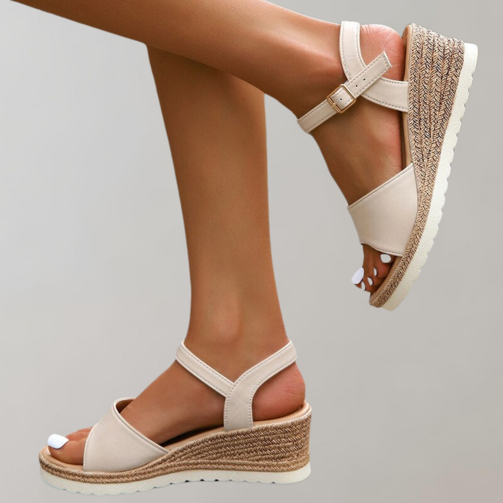 Women’s Orthopedic Platformed Sandals | Adjustable Buckle Straps Wedge Sandals