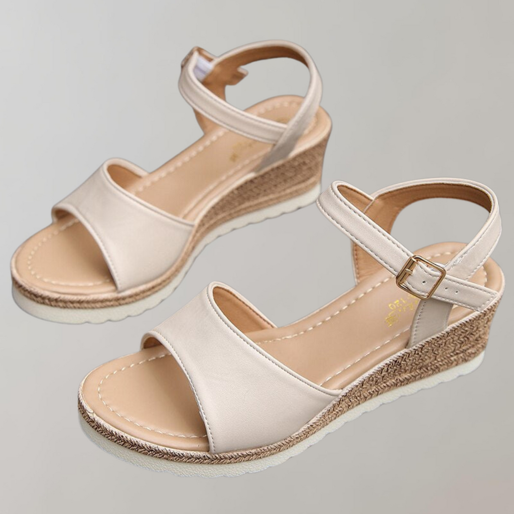 Women’s Orthopedic Platformed Sandals | Adjustable Buckle Straps Wedge Sandals