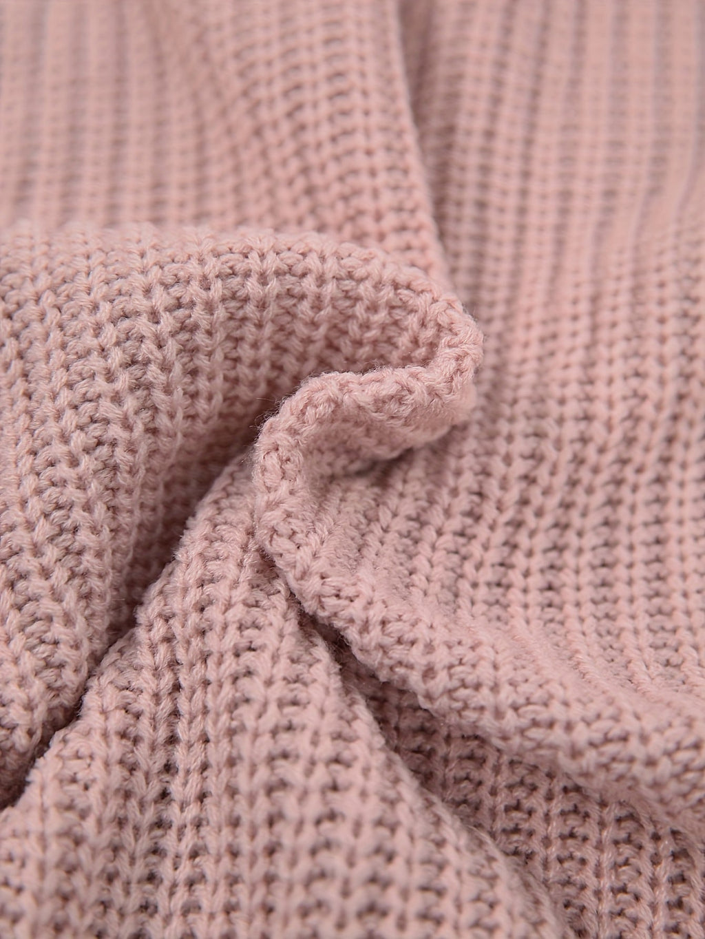 Women's Ribbed Turtleneck Jumper Dress, Oversized Chunky Knit Long Sleeve Mini Dress