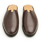 Men’s Leather Mule Shoes – Handmade Italian Leather Slip-On with Buckle