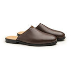 Men’s Leather Mule Shoes – Handmade Italian Leather Slip-On with Buckle