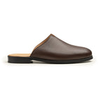 Men’s Leather Mule Shoes – Handmade Italian Leather Slip-On with Buckle
