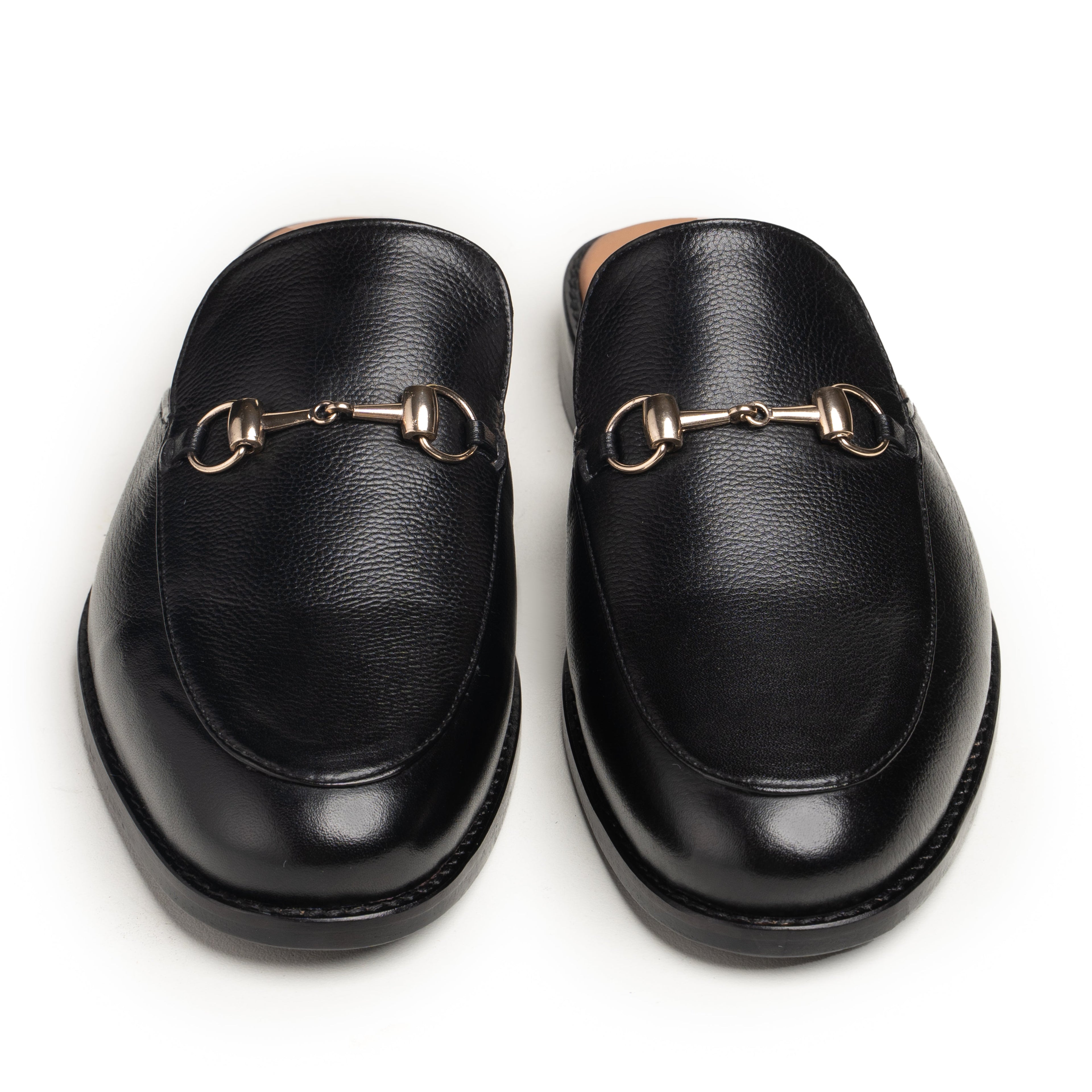 Men’s Leather Mule Shoes – Backless Slip-On Style
