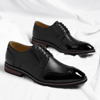 Men's Leather Dress Shoes - Lace-Up Formal Shoes