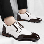 Men's Leather Dress Shoes - Lace-Up Formal Shoes