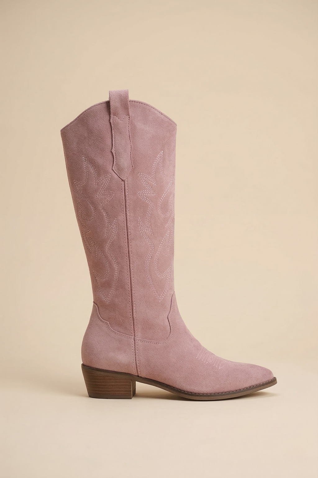 Bottes de cowgirl montantes pour femmes - Bottes de cowgirl en daim