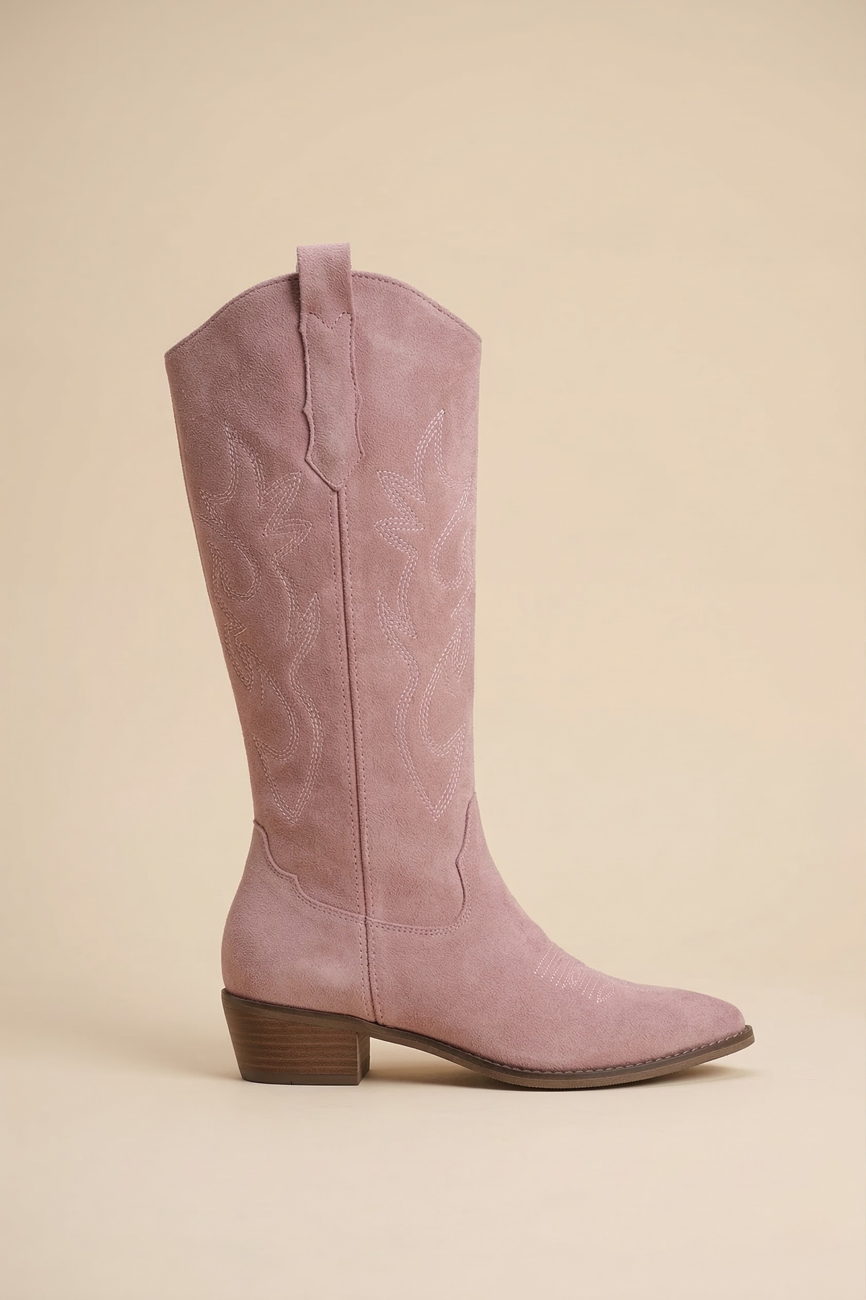 Bottes de cowgirl montantes pour femmes - Bottes de cowgirl en daim