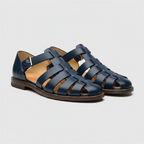 Men's Closed Toe Fisherman Sandals - Leather Buckle Strap Summer Shoes