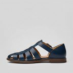 Men's Closed Toe Fisherman Sandals - Leather Buckle Strap Summer Shoes