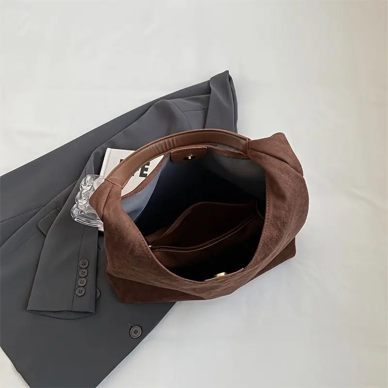 Suede Tote Bag – Stylish Everyday Handbag for Women