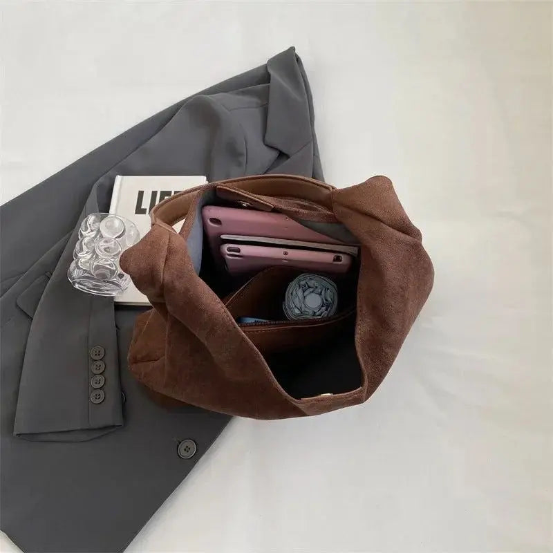 Suede Tote Bag – Stylish Everyday Handbag for Women
