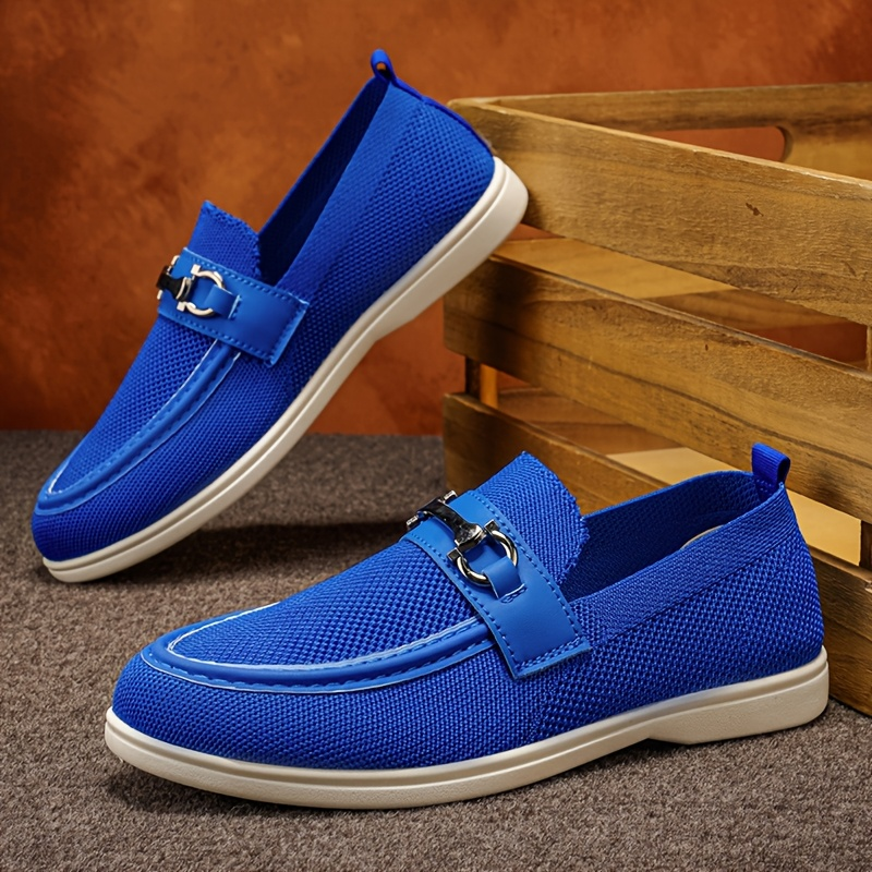 Men's Breathable Penny Loafers - Slip-On Casual Shoes