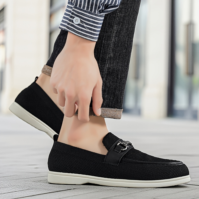 Men's Breathable Penny Loafers - Slip-On Casual Shoes